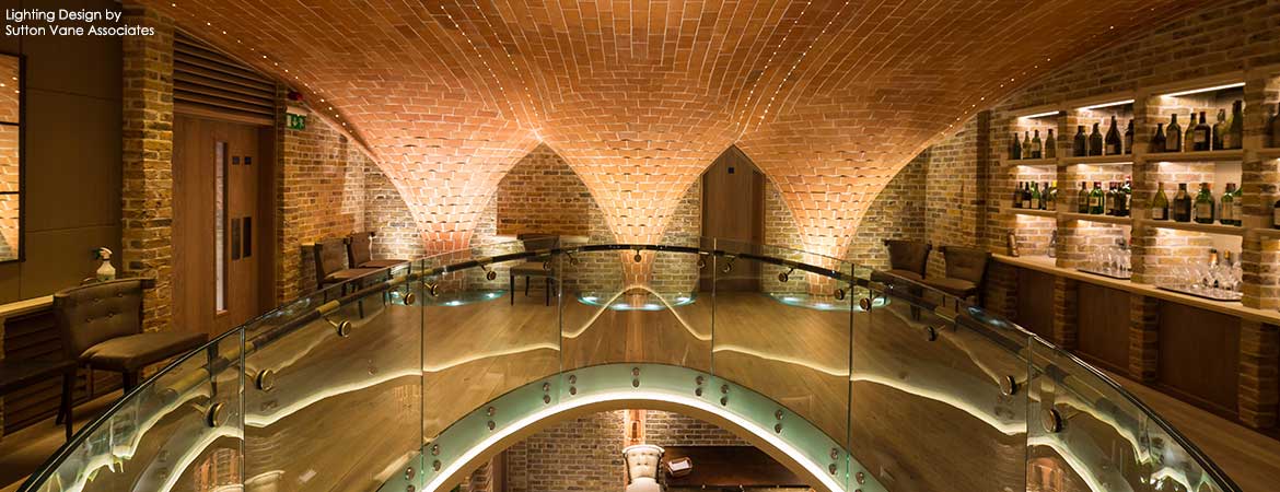 fiber optic lighting in the berry bros. & rudd wine merchants