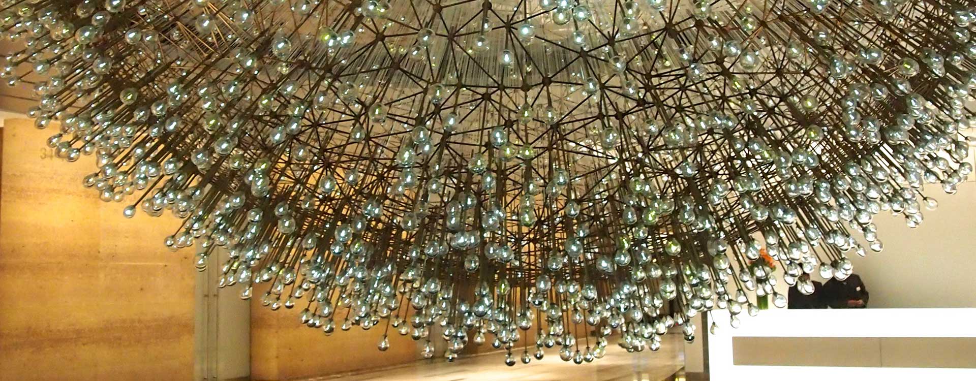 fiber optic lighting in the hancock center