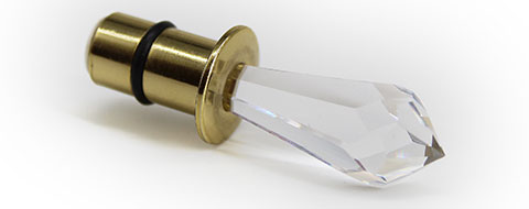 cr4 crystal fitting for fiber optics