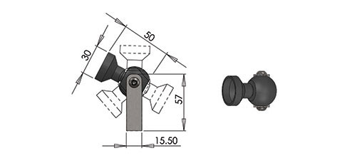 10dbr downlight fitting cad image