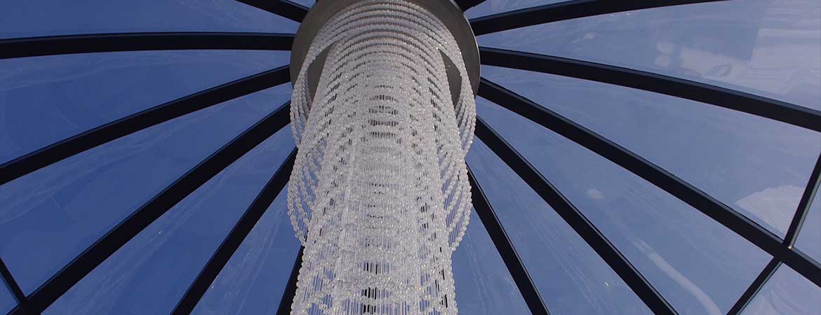 custom fiber optic chandelier design and manufacture - image 4