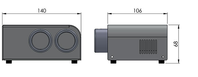 cad image of microled 2000/3000 illuminator