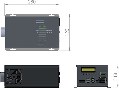 cad image of sirius s fibre optic light source