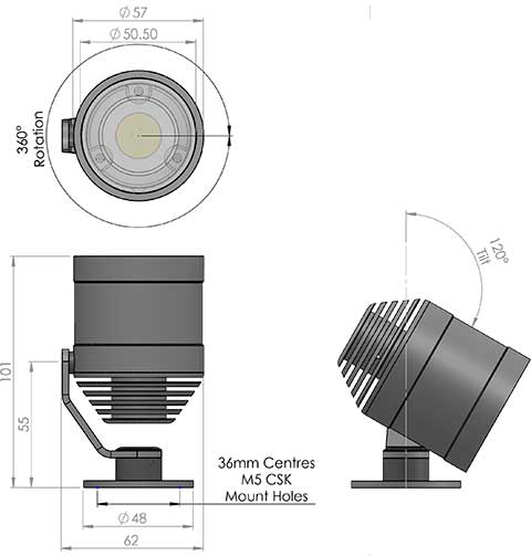 lm5 led fitting cad image