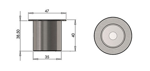 lp3 led fitting cad image