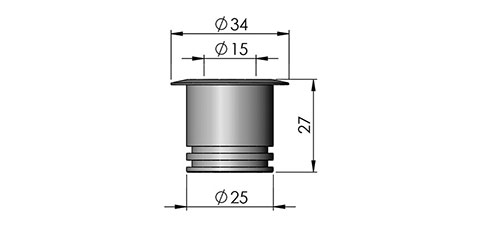 lp5 led fitting cad image