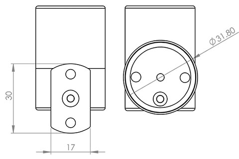 mbl3 led fitting foot choice image