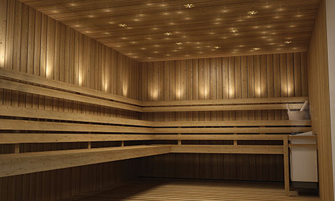sauna uplight image